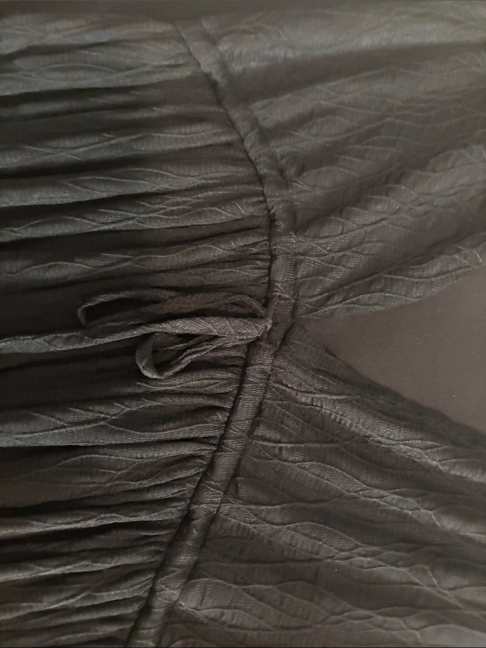 Promesa Black Long-Sleeve V-Neck Romper - Picture 3 of 5